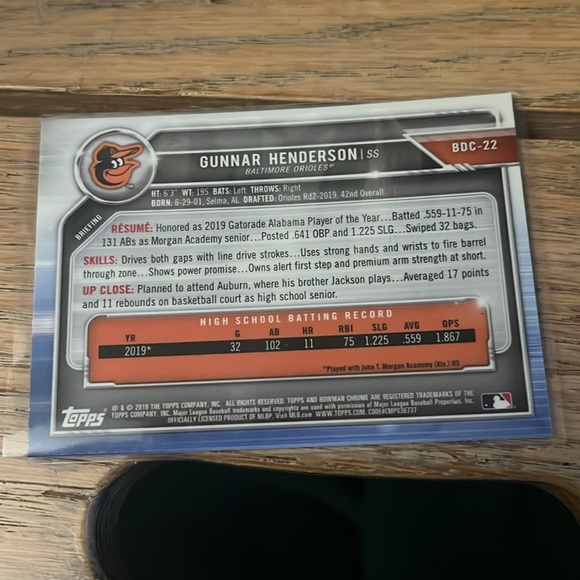 2019 Bowman Draft Chrome BDC-22 - Picture 2 of 2